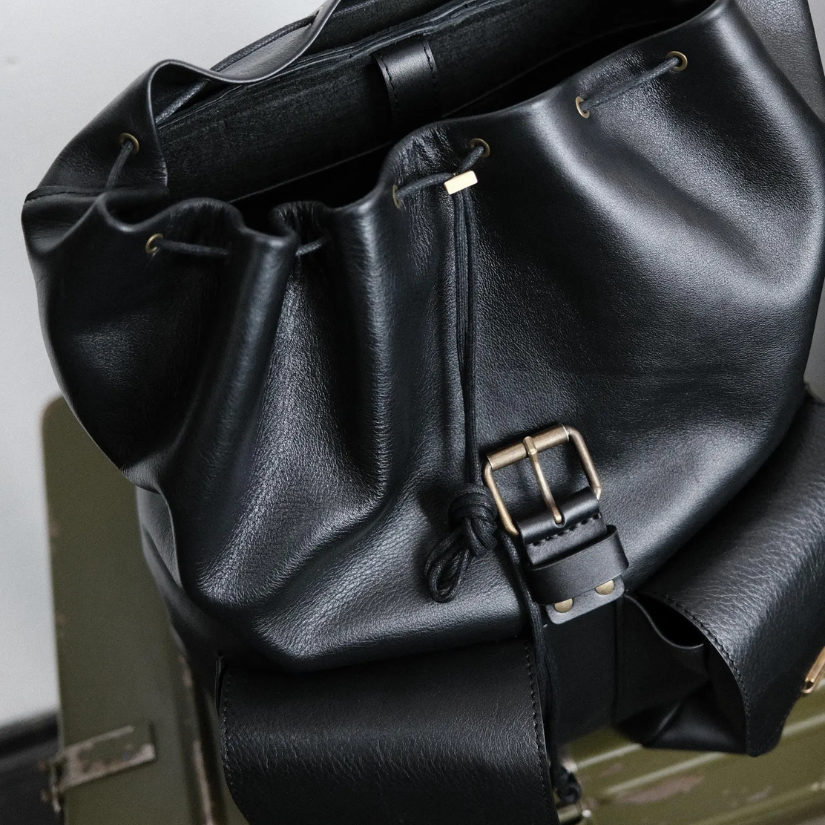 Full-Grain Leather Rucksack