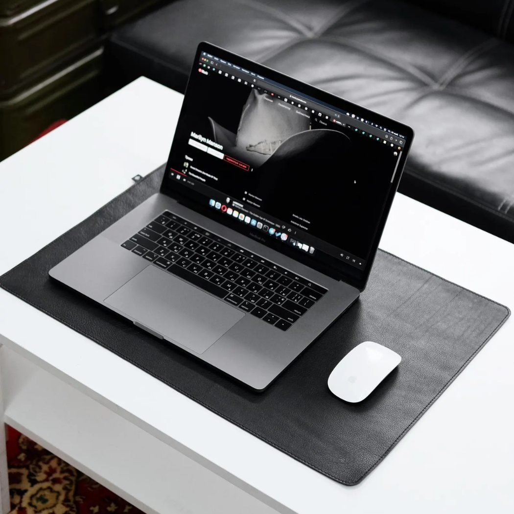 Handmade Leather Desk Mat 57x40 cm