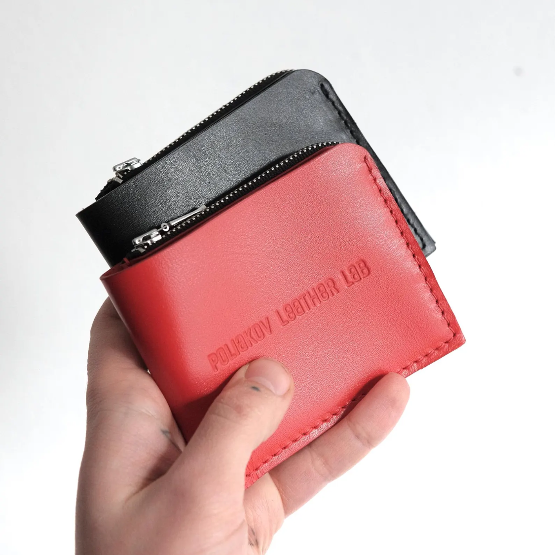 Handmade Leather Zip Wallet