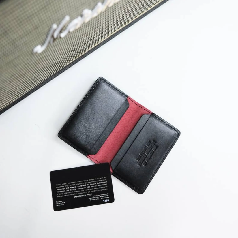 Handmade Folding Leather Cardholder