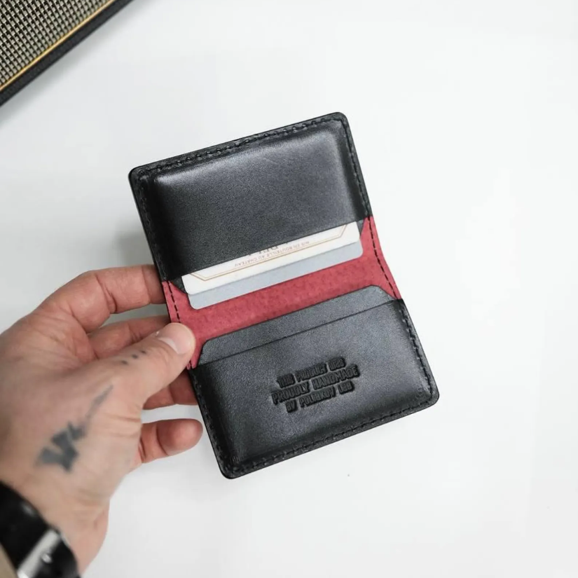 Handmade Folding Leather Cardholder