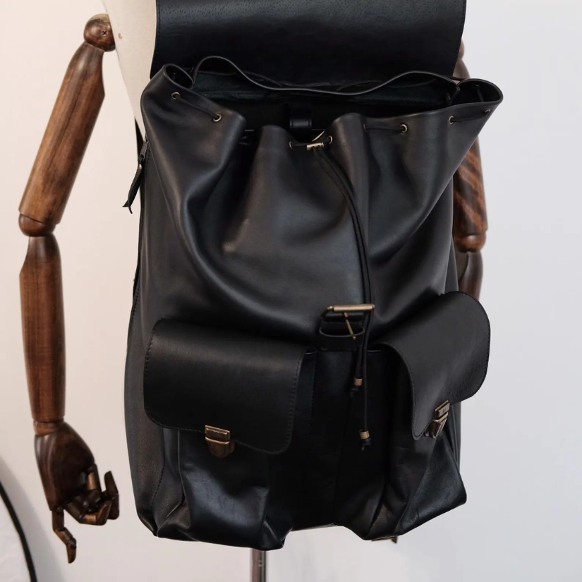 Full-Grain Leather Rucksack