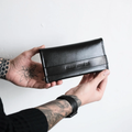 Handmade Minimalist Clutch with Coin Pocket